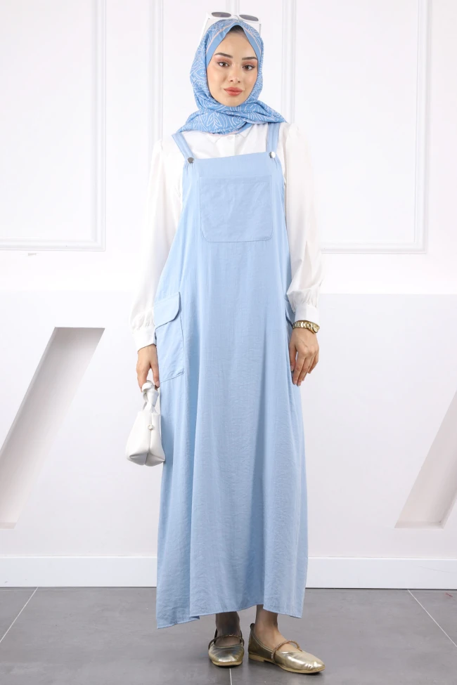 Buz  Mavi Gömlek Kombinli Jile