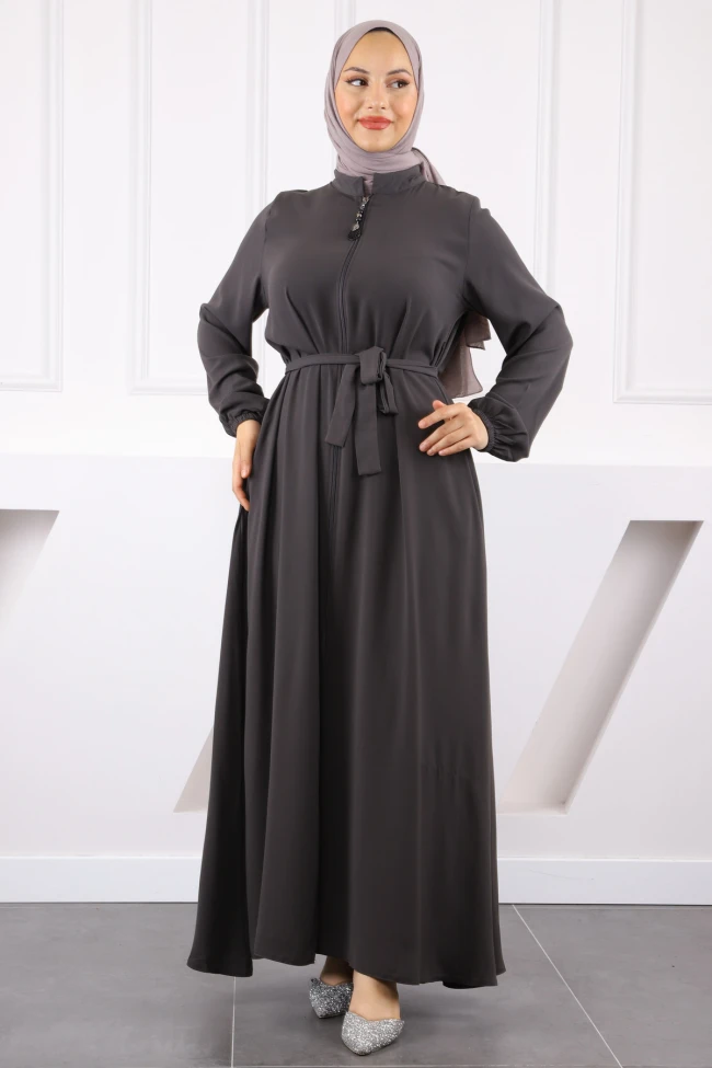 Füme Kol Lastikli Ferace