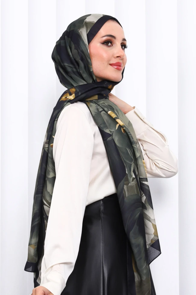 Hardal Desenli Soft Dijital Şal