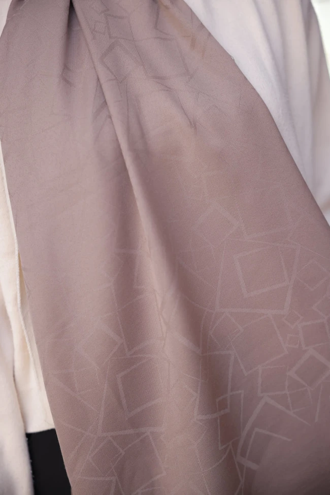 Vizon İpekhan Pamuk Jakarlı Şal