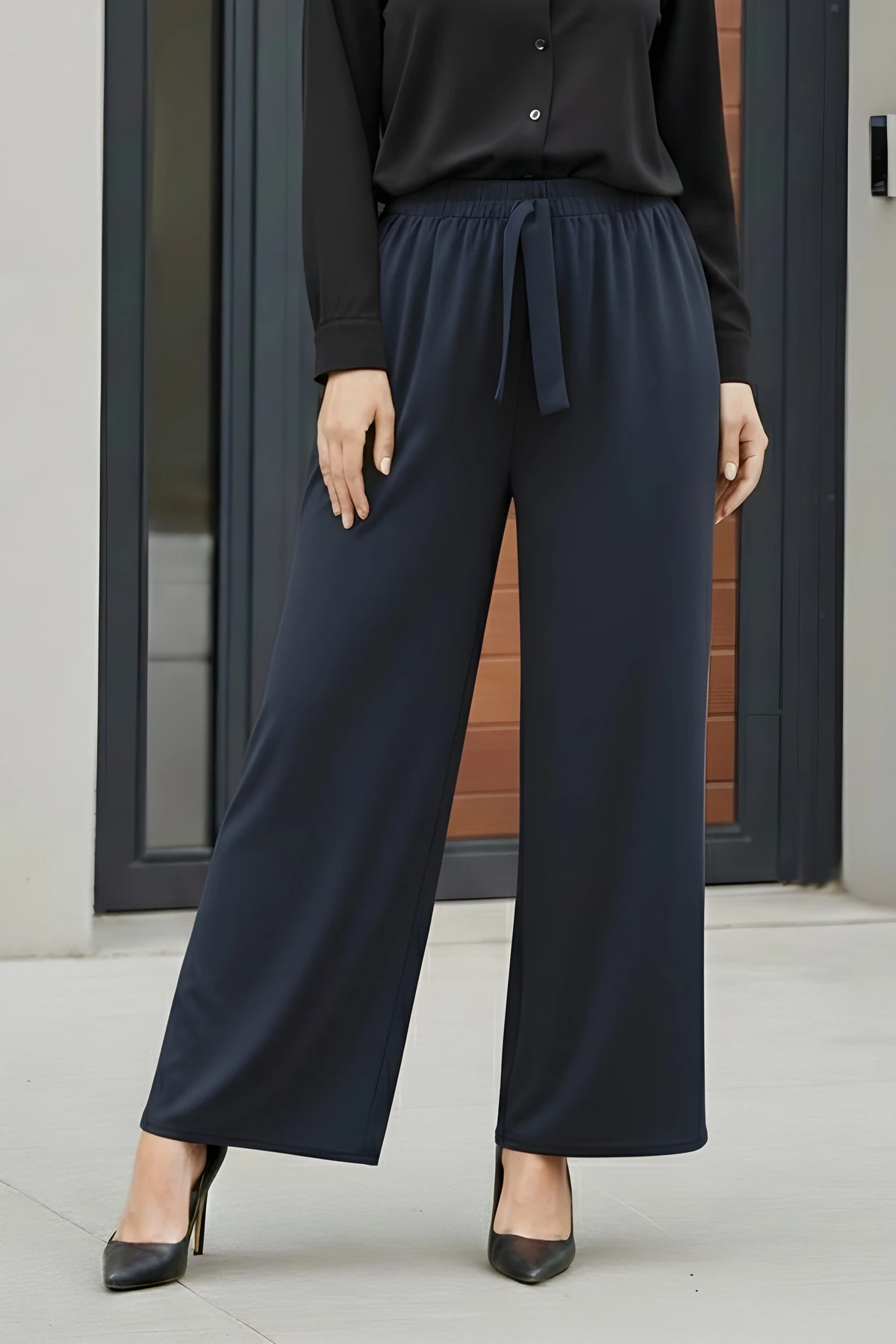 Antrasit Bol Paça Sandy Pantolon