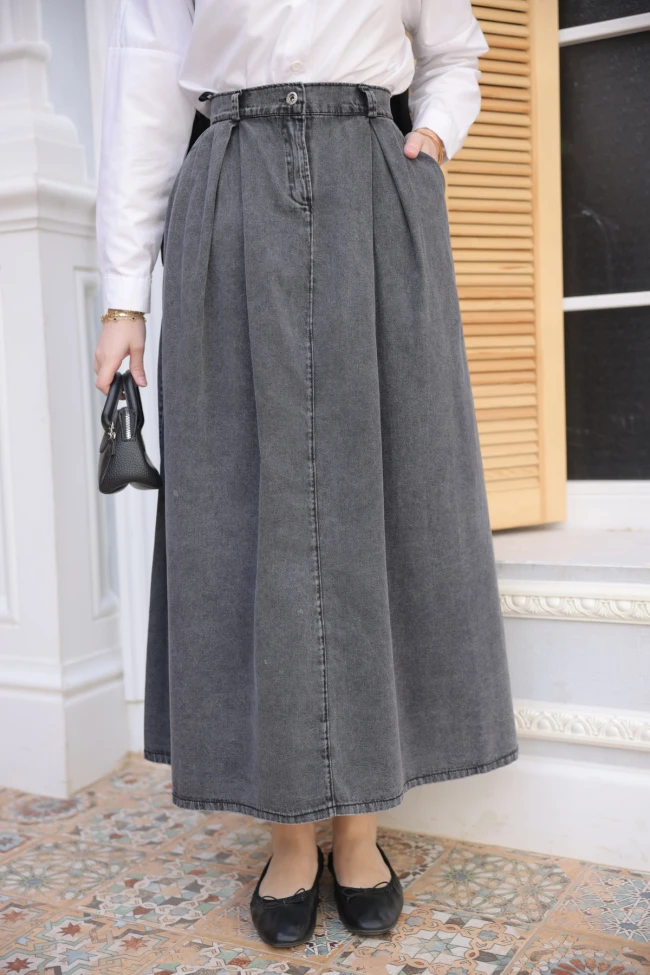 Füme Pileli Kot Etek