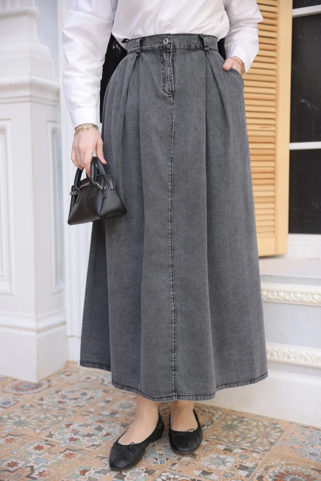 Füme Pileli Kot Etek