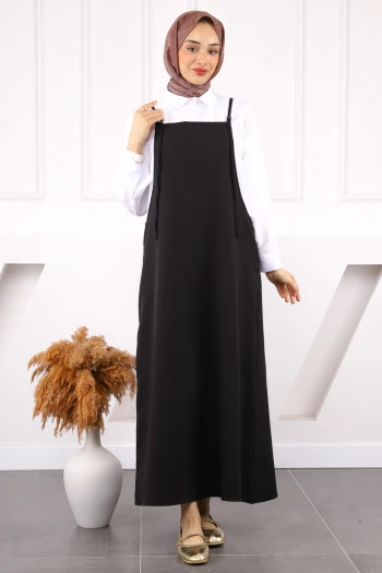 Siyah İp Askılı Jile