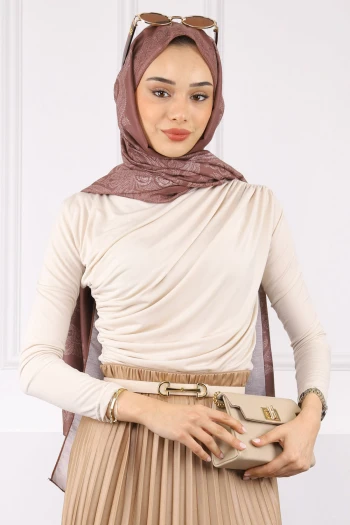 Bej Önü Drapeli Sandy Bluz