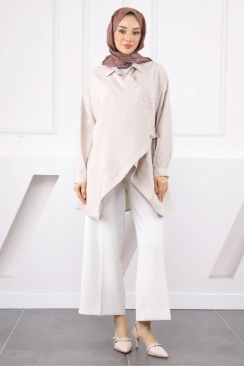 Taş Yandan Bağlamalı Modal Tunik