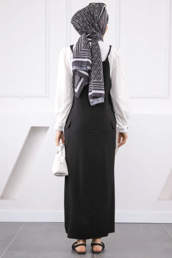 Siyah Gömlek Kombinli Jile İkili Takım