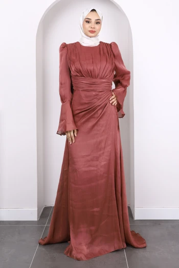 Gül Kurusu Kol Detaylı Abiye