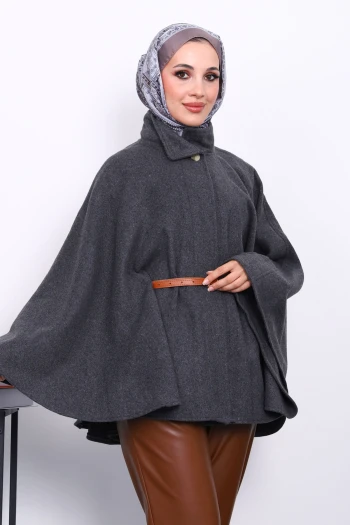 Antrasit Hakim Yaka Bel Kemerli Panço