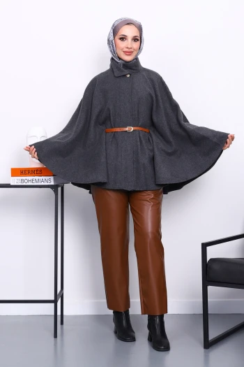 Antrasit Hakim Yaka Bel Kemerli Panço