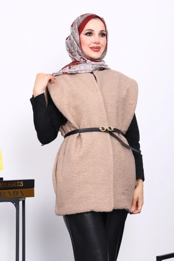 Vizon Buklet Astarlı Yelek