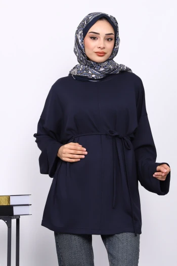 Antrasit Duble Kol Modal Tunik