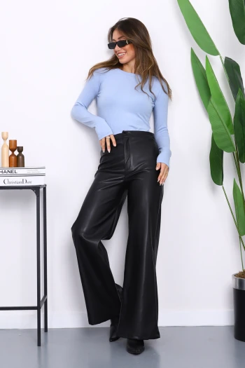 Bebe Mavi Bisiklet Yaka Modal Bluz