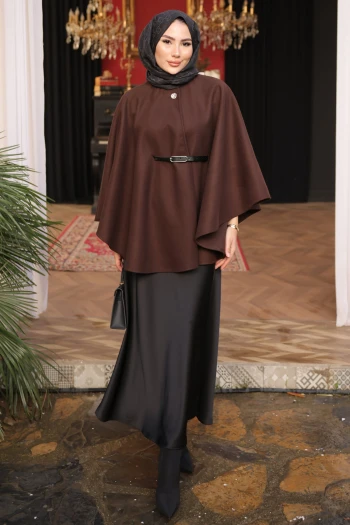 Kahverengi Kemerli Kaşe Panço