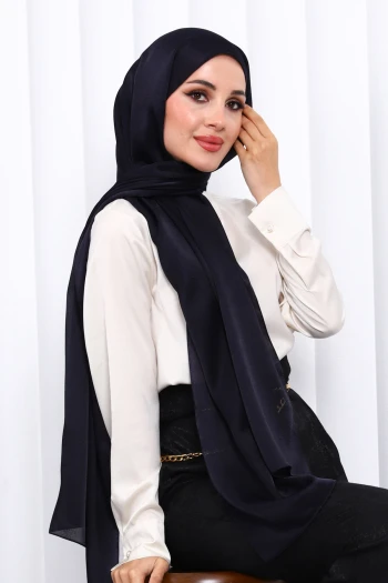 Koyu Lacivert Jan Jan Şal