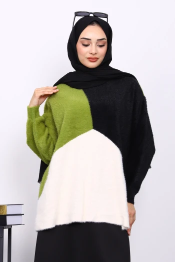 Siyah Bisiklet Yaka Yumoş Triko Kazak