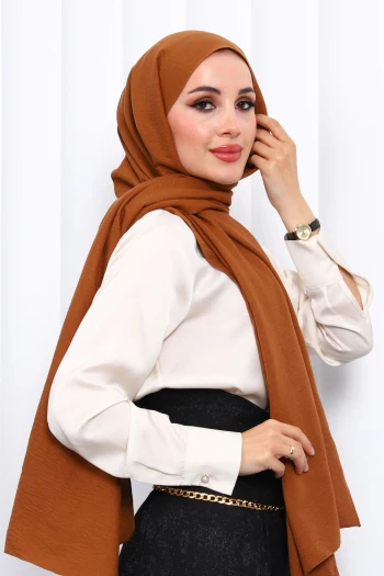 Taba Pamuklu Caz Şal
