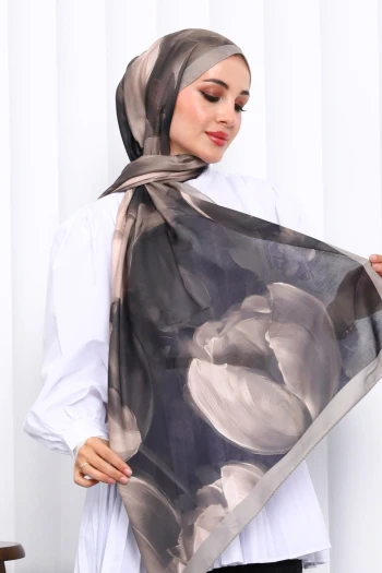 Taş Desenli Soft Dijital Şal