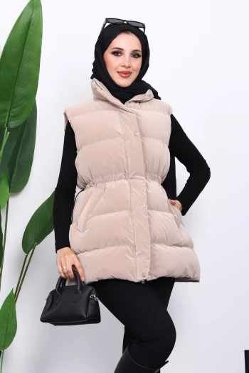 Vizon Bel Lastikli Cepli Şişme Yelek