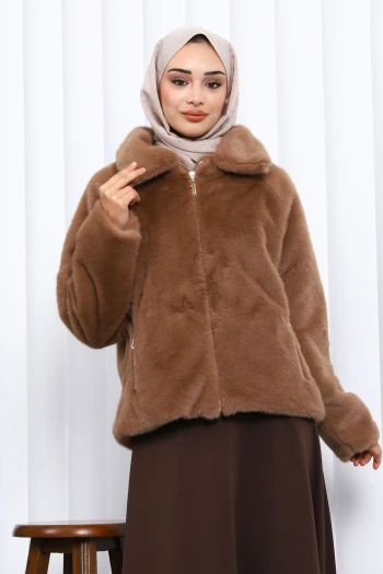 Vizon Kısa Kürk Mont