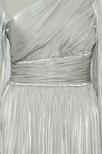 Mint Bel Büzgülü Taşlı Abiye