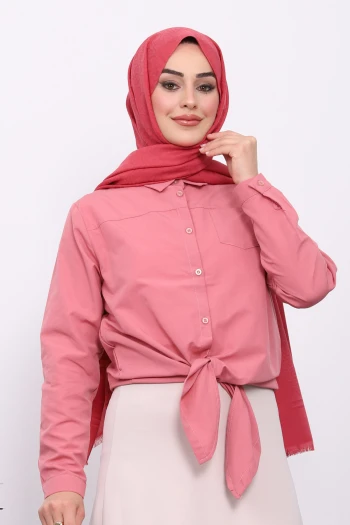 Somon Tek Cepli Ön Bağlamalı Gömlek