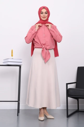 Somon Tek Cepli Ön Bağlamalı Gömlek