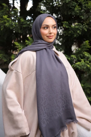 Füme İpekhan Pamuk Jakarlı Şal