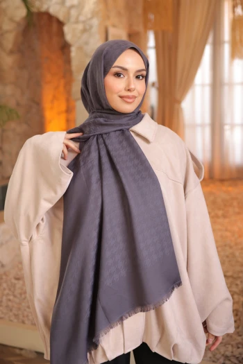 Füme İpekhan Pamuk Jakarlı Şal