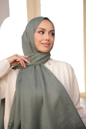 Haki İpekhan Pamuk Jakarlı Şal