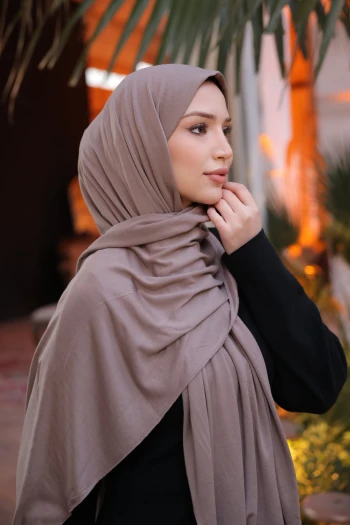 Koyuv Vizon Cazz Scarf Penye Şal