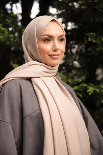 Vizon İpekhan Pamuk Jakarlı Şal