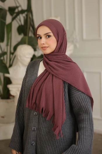 Gül Kurusu Helen Önü Süngerli Pratik Piliseli Şal