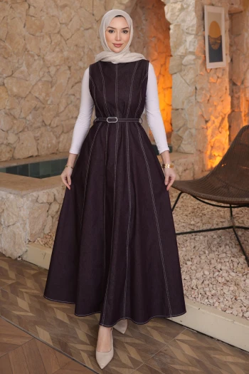 Mürdüm Kemerli Cepli Kot Jile