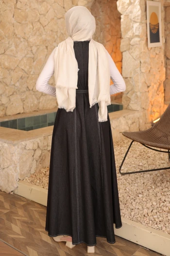 Siyah Kemerli Cepli Kot Jile