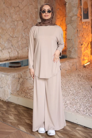 Taş Tunik Pantolonlu Modal Takım