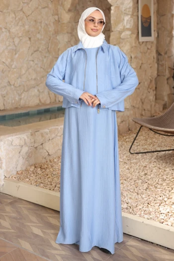 Bebe Mavi Ceket Kombinli Elbise