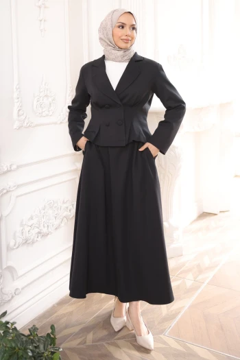 Siyah Ceket Etekli Takım