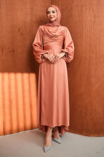 Taba Balon Kol Saten Abiye