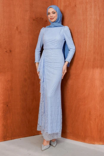 Bebe Mavi Vibrant Abiye