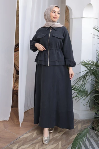 Siyah Ceket Etekli Takım