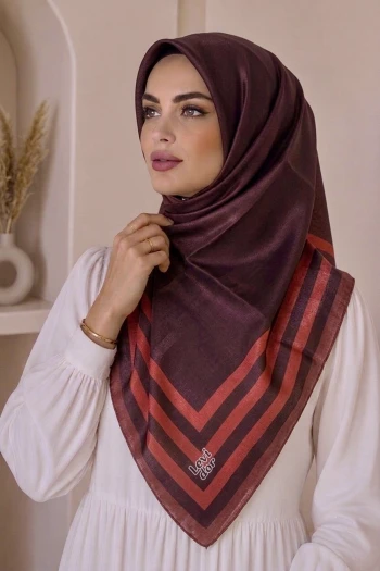 Bordo Kehribar Eşarp