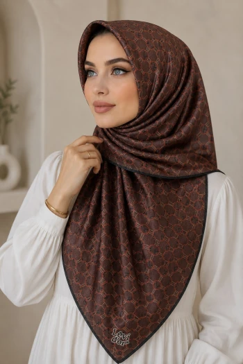 Bordo Kristal Eşarp