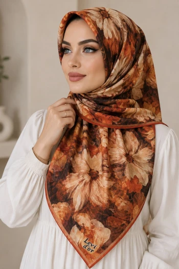 Bordo Kristal Eşarp