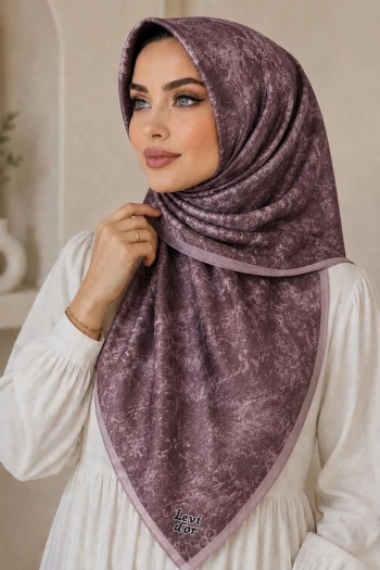 Gül Kurusu Kehribar Eşarp