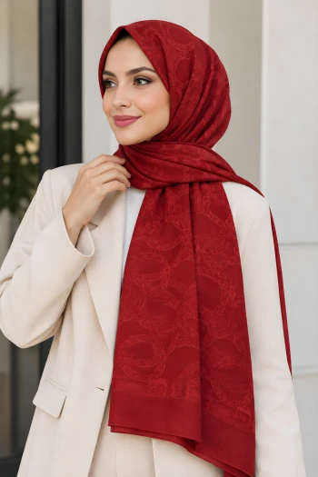 Kırmızı Aura Soft Şal